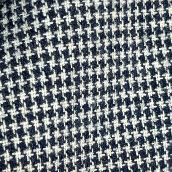 Vintage ILGWU Navy & White Houndstooth Blazer Women's Size‎  XL  Union Made USA - Picture 4 of 8